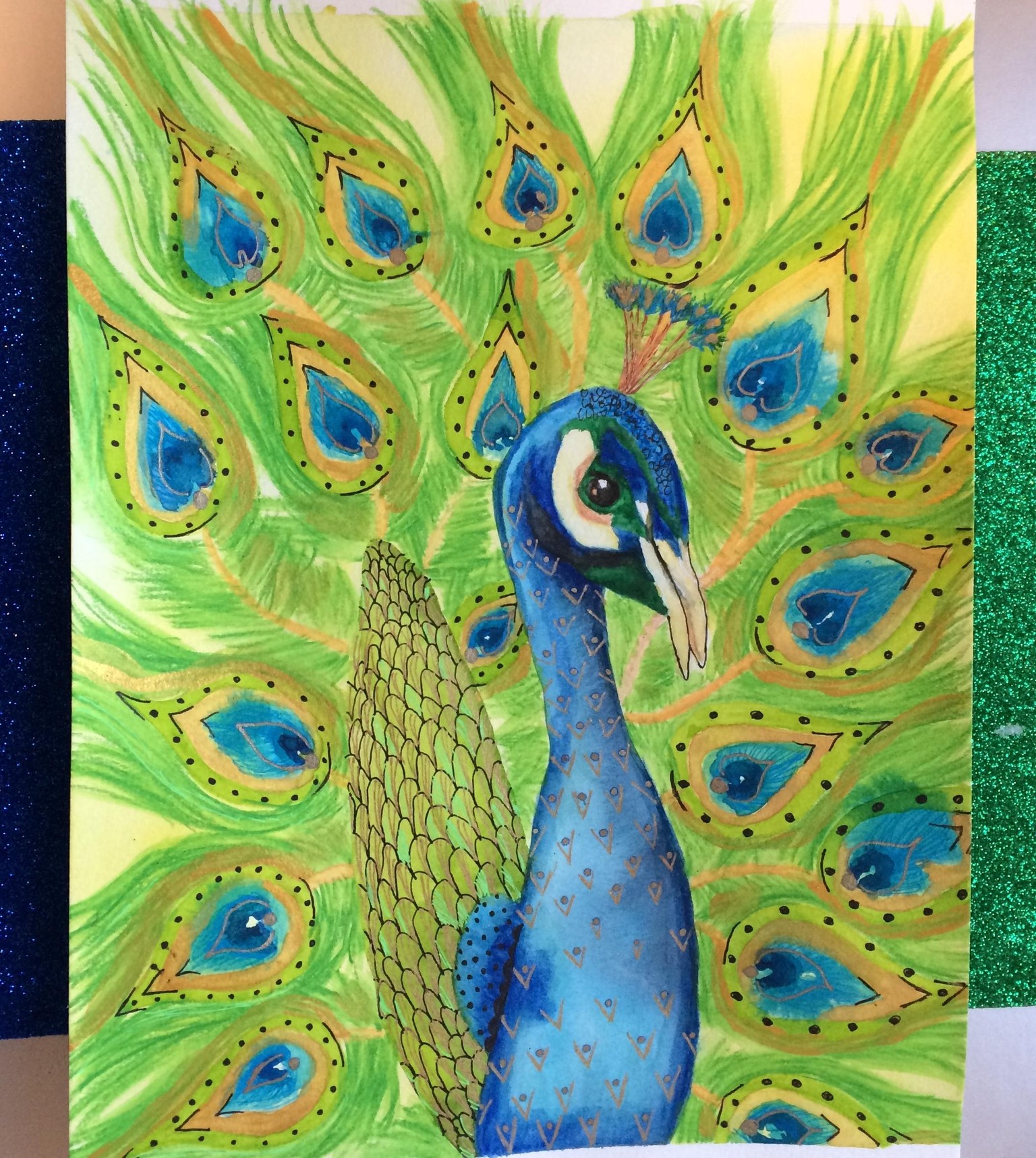 Completed Peacock - image 1 - student project