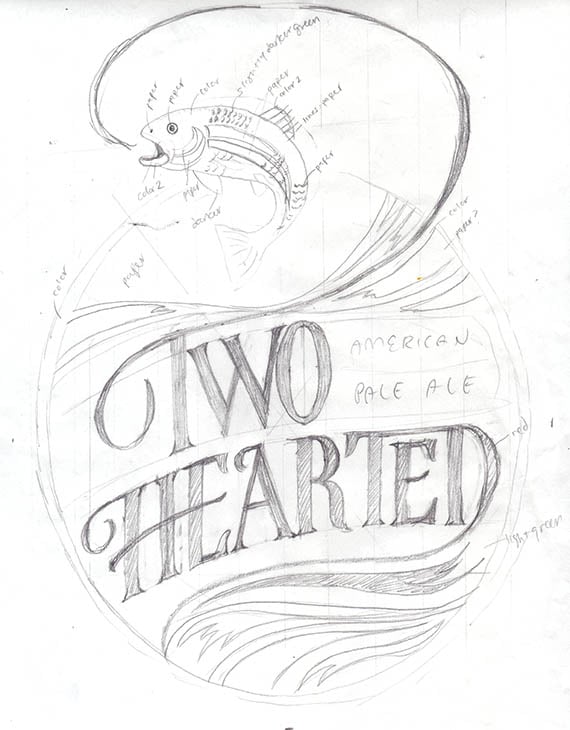 Lettered Beer Label - image 6 - student project