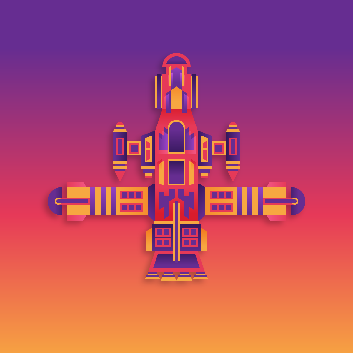 Modular Spaceship - image 3 - student project
