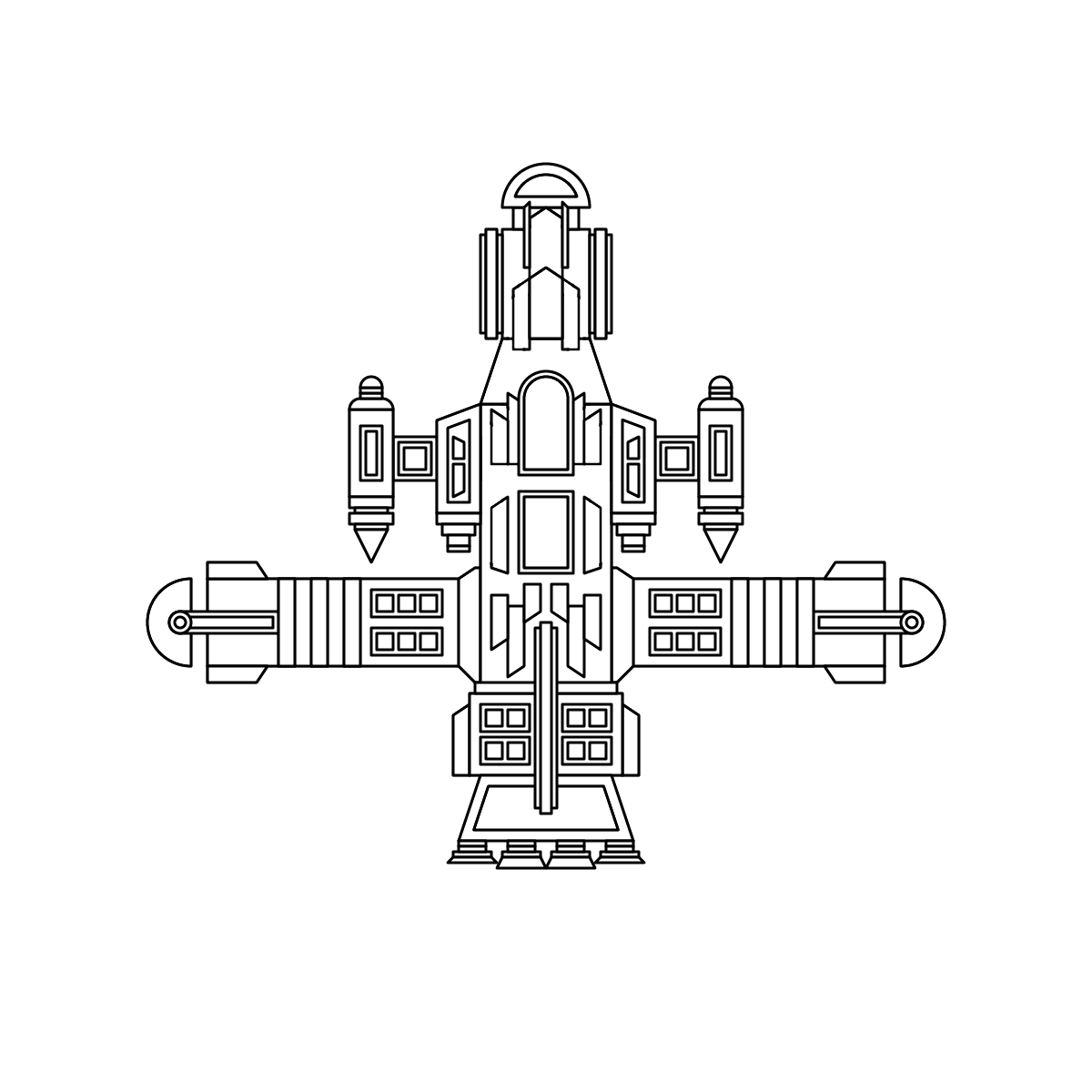 Modular Spaceship - image 1 - student project