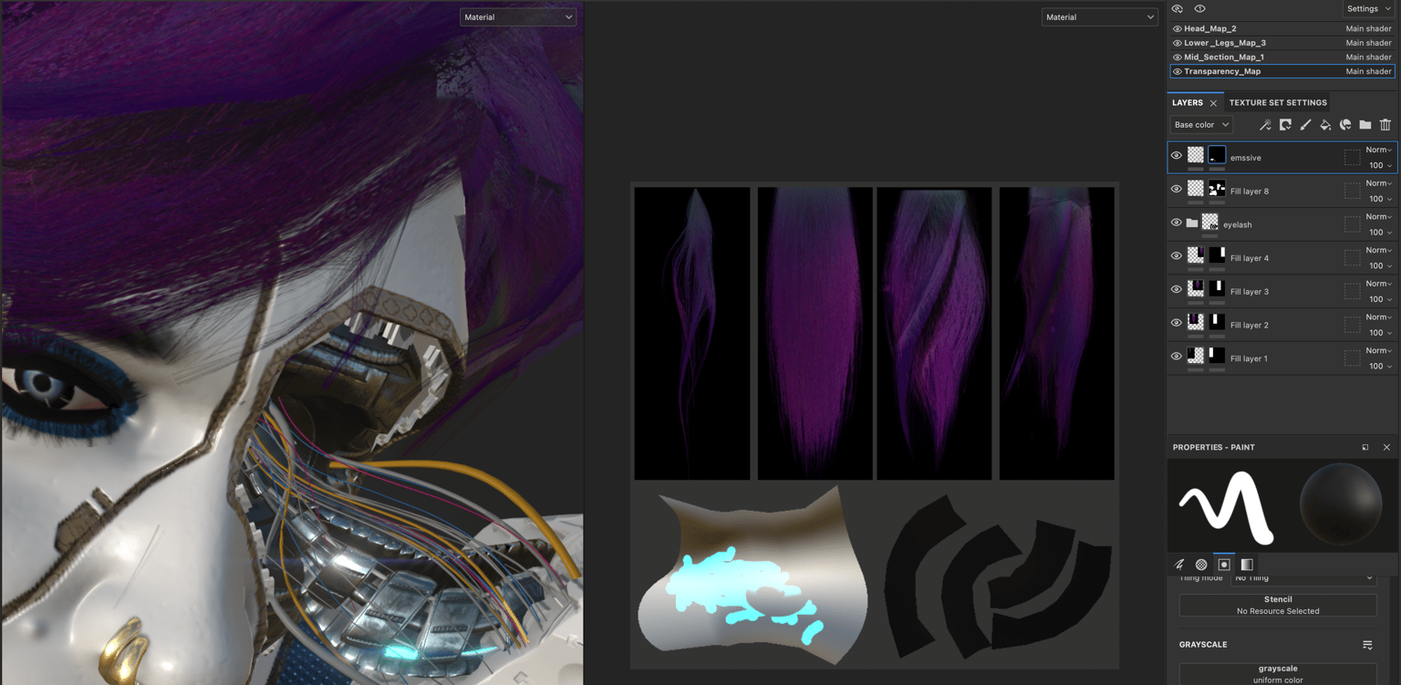 cyber girl - image 1 - student project