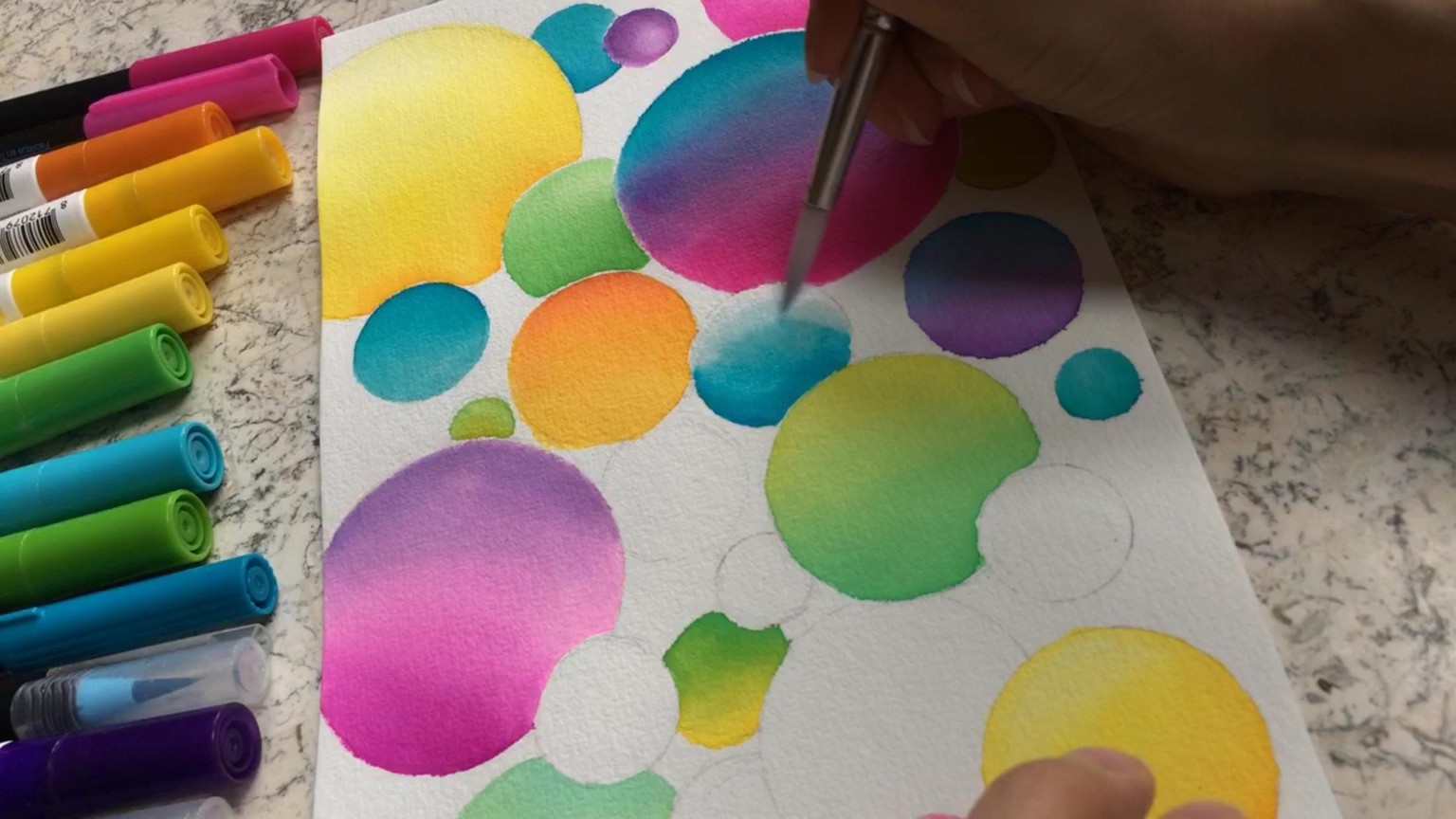 Rainbow Bubbles (Lyssa's Letters) - image 6 - student project