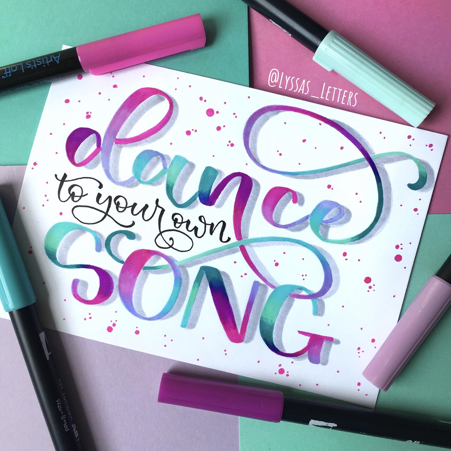 Sample Project: Font Practice & Artwork - image 3 - student project