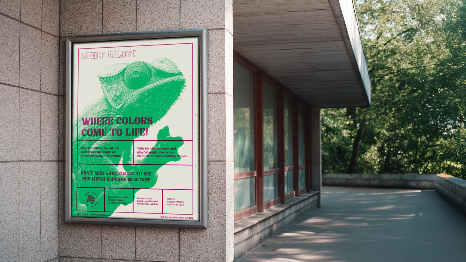 Screen Print Poster Effect - Zoo Characters - image 5 - student project