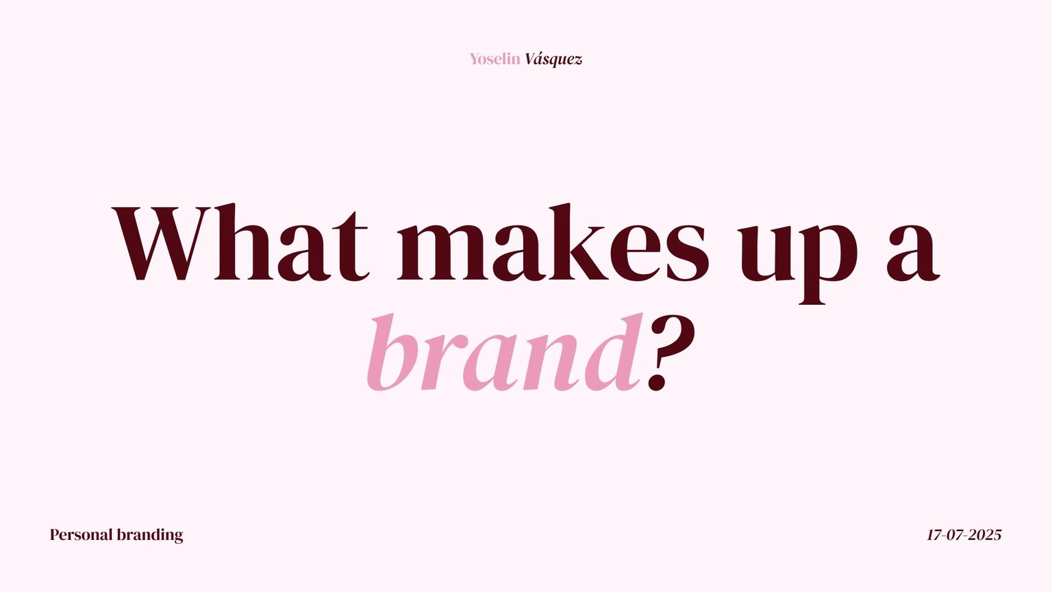 Self branding - image 3 - student project