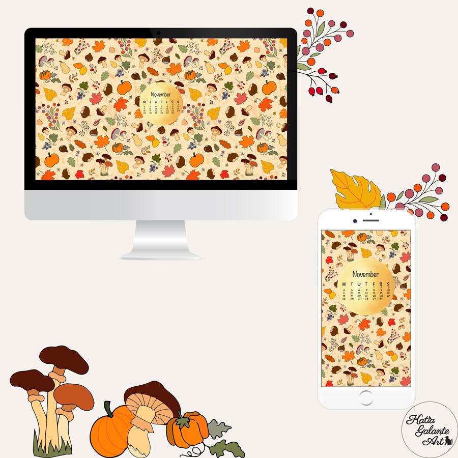 November calendar - image 1 - student project