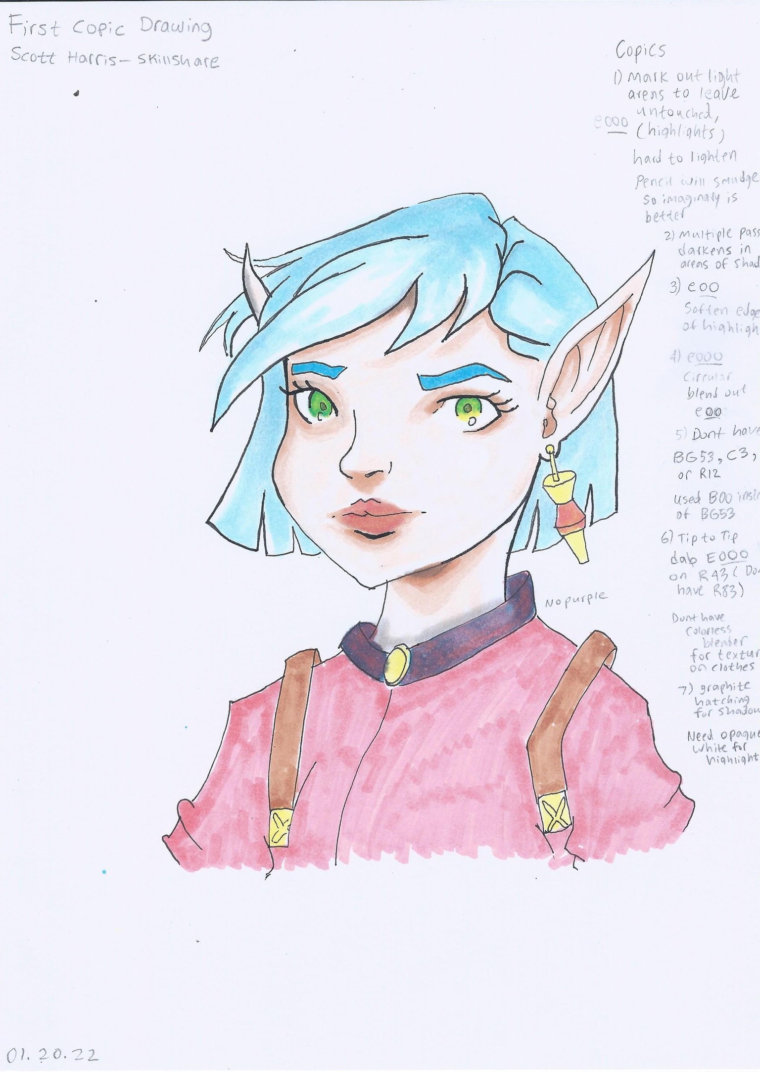 First use of Copics - image 1 - student project