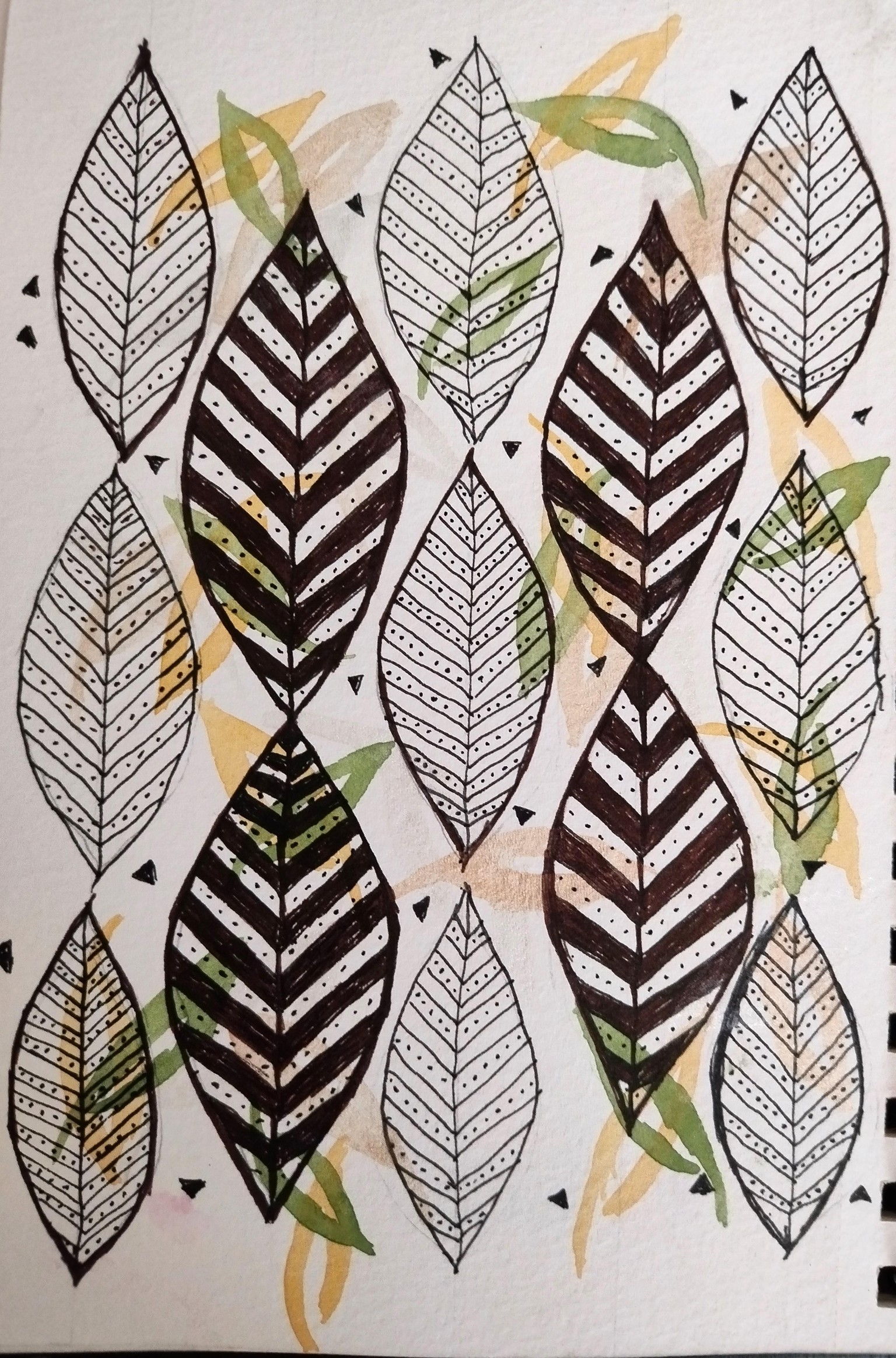 Sketch Book Exploration - Ink & Watercolour - image 2 - student project