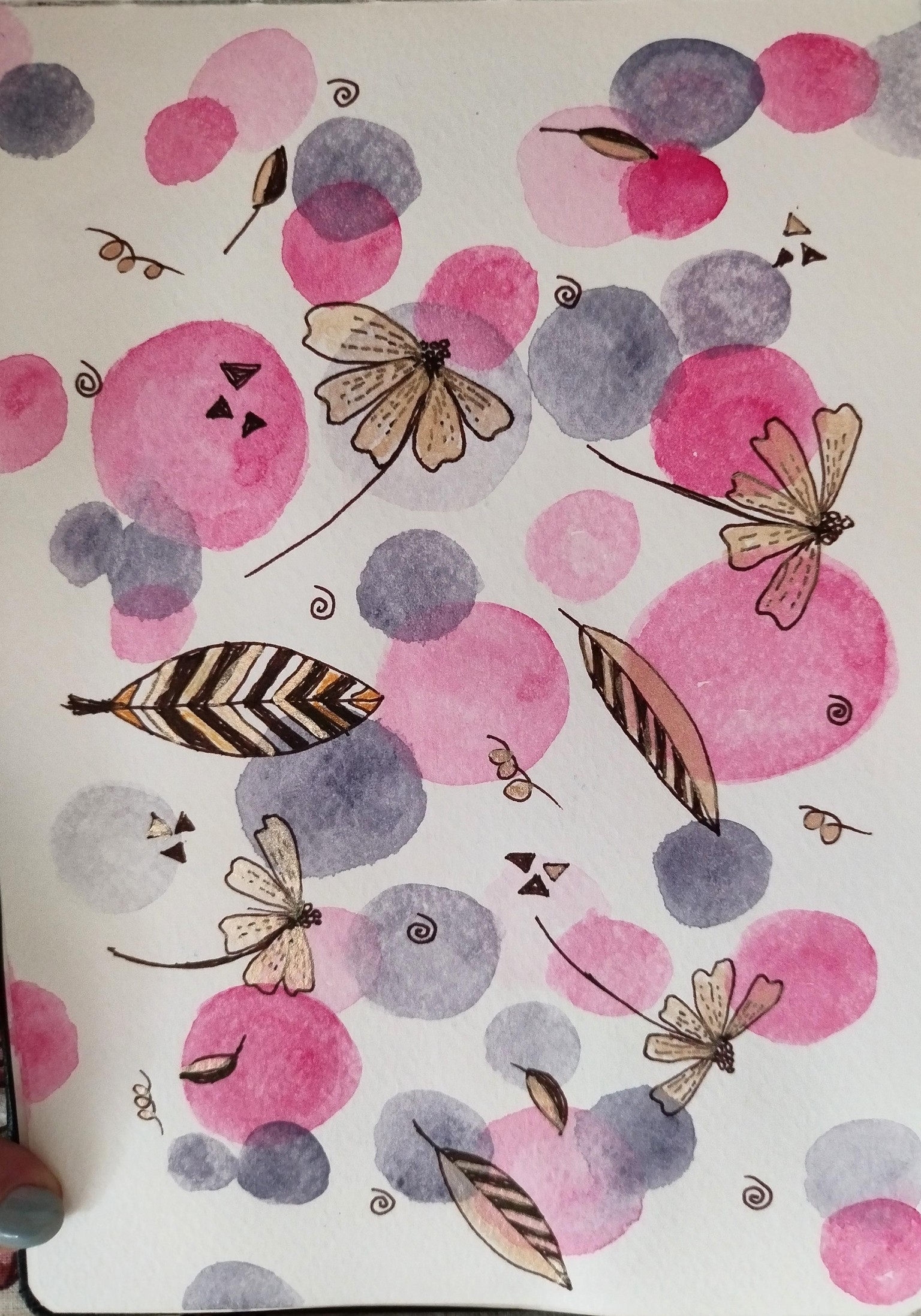Sketch Book Exploration - Ink & Watercolour - image 1 - student project