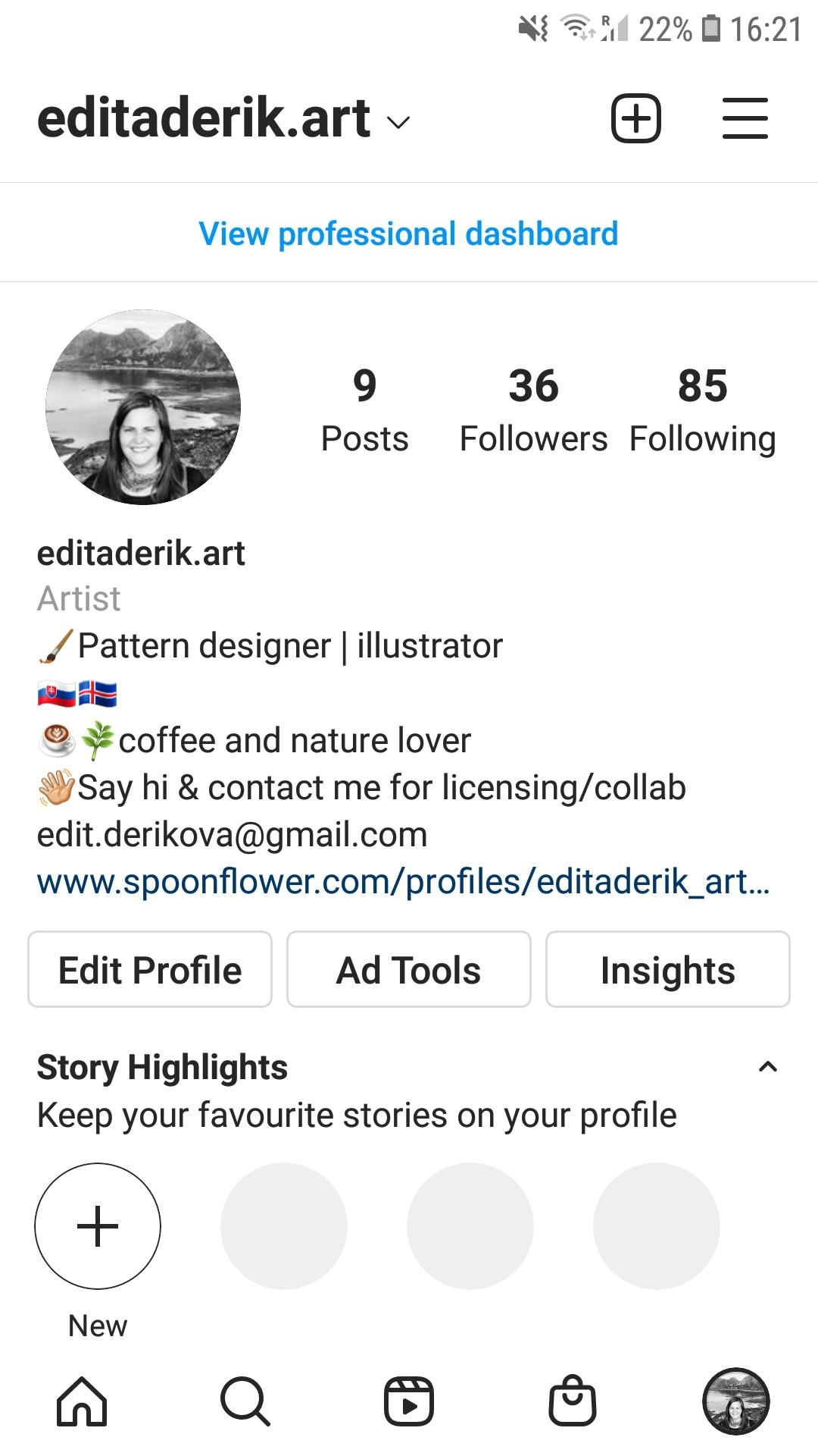 My brand new IG profile :-) - image 1 - student project