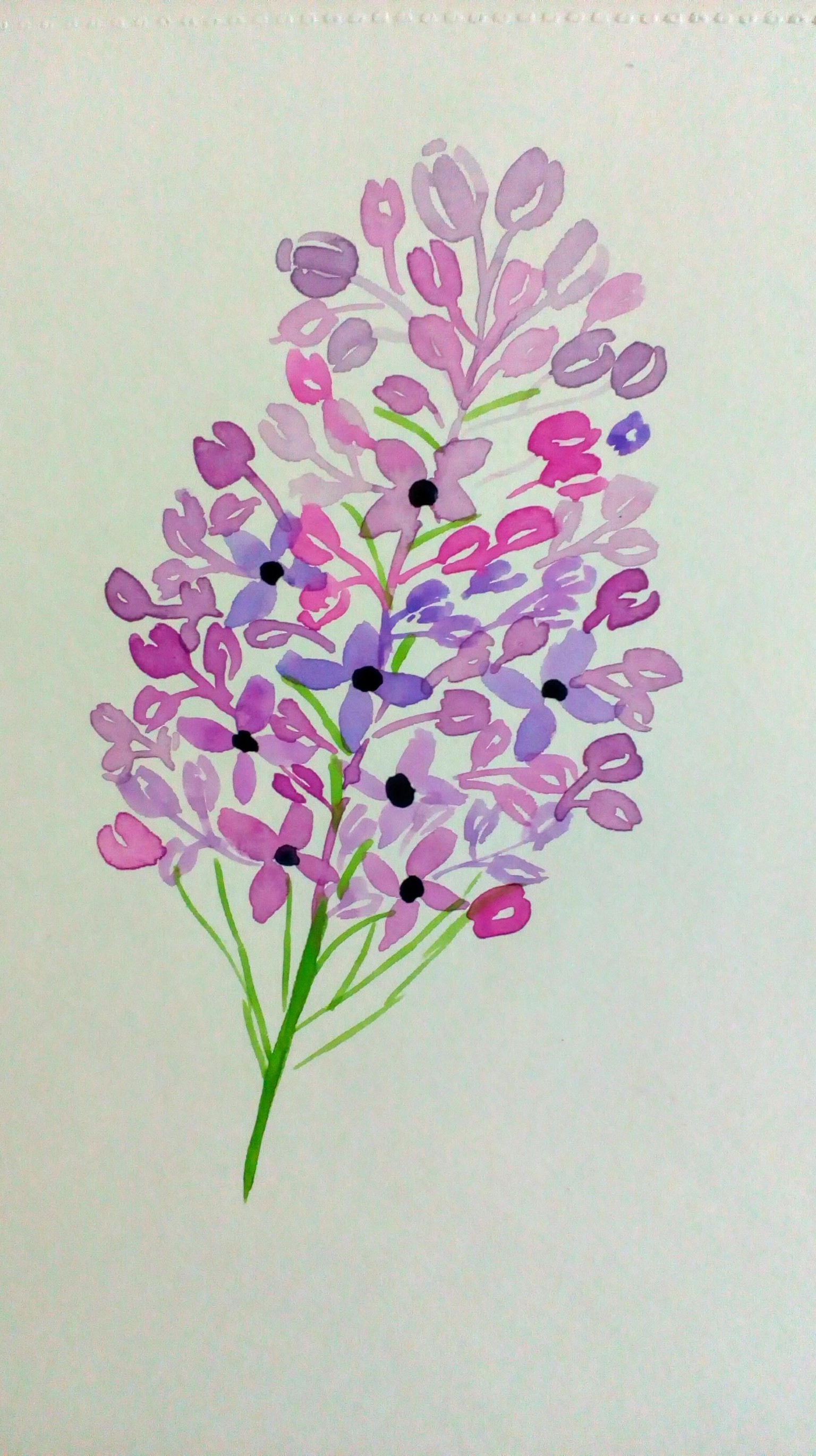 Watercolor Loose Florals - image 2 - student project