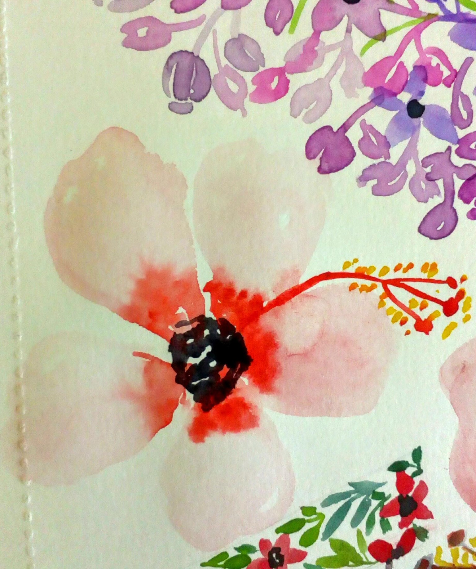 Watercolor Loose Florals - image 1 - student project