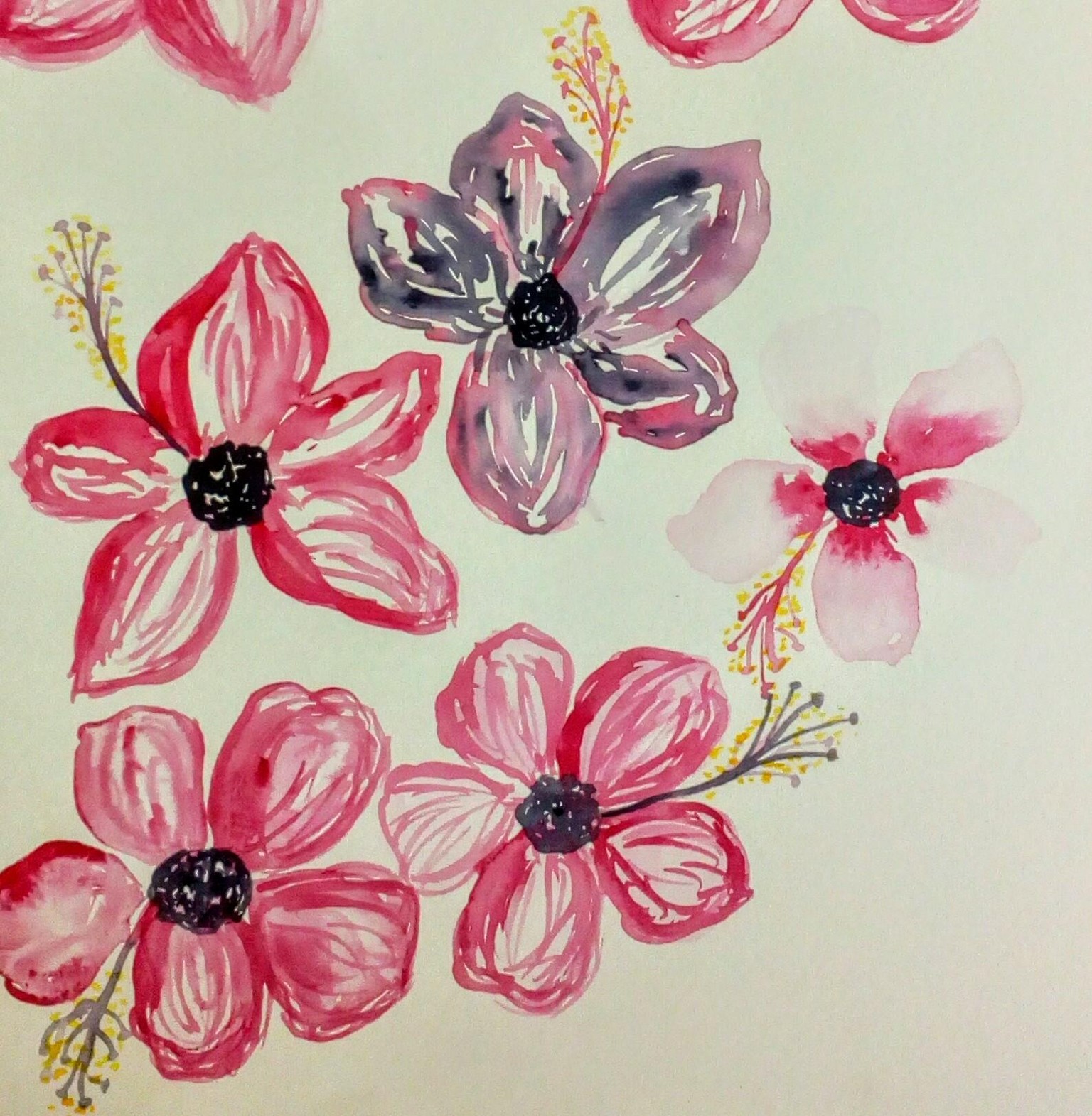 Watercolor Loose Florals - image 3 - student project