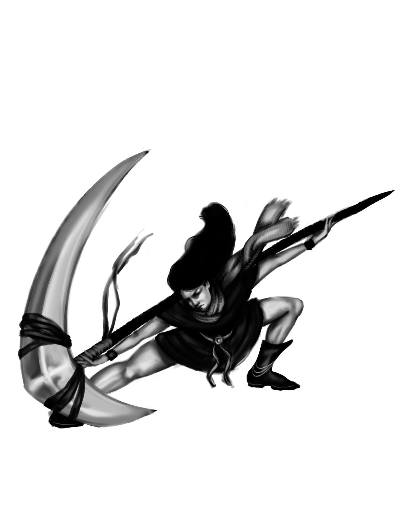 scythe character design (first design) - image 2 - student project