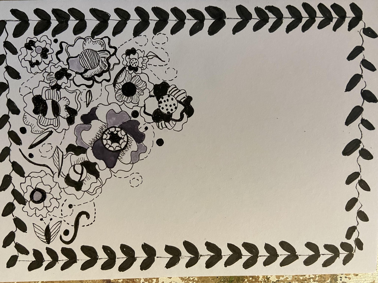 Flower Power Postcard - image 1 - student project