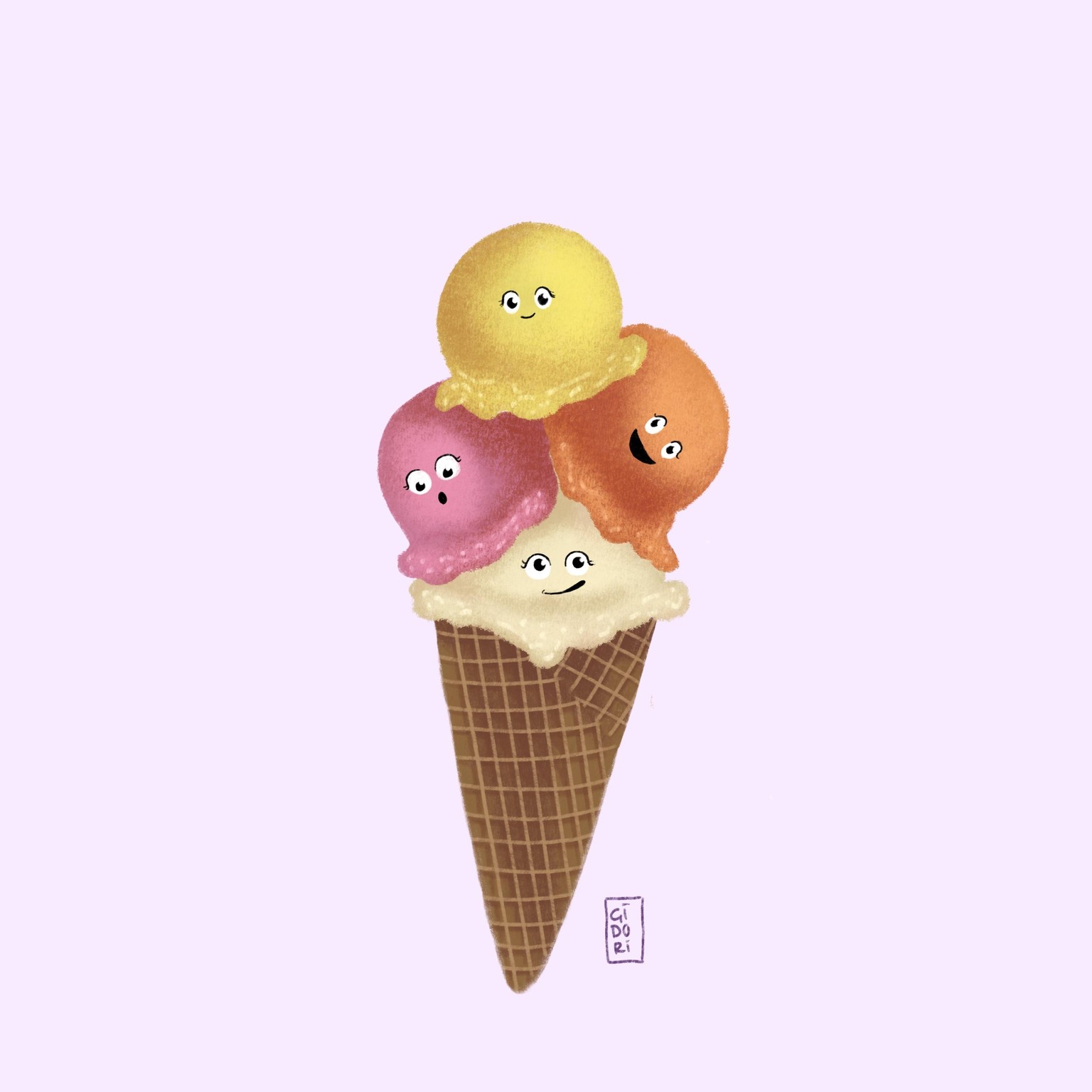 ice cream cone and some fellows - image 1 - student project