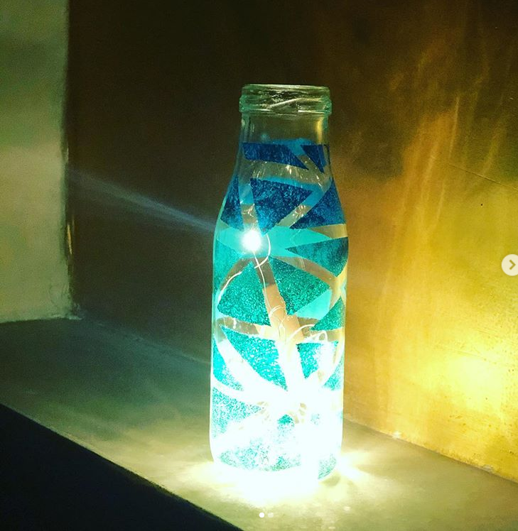 Bottle art with Acrylics - image 3 - student project