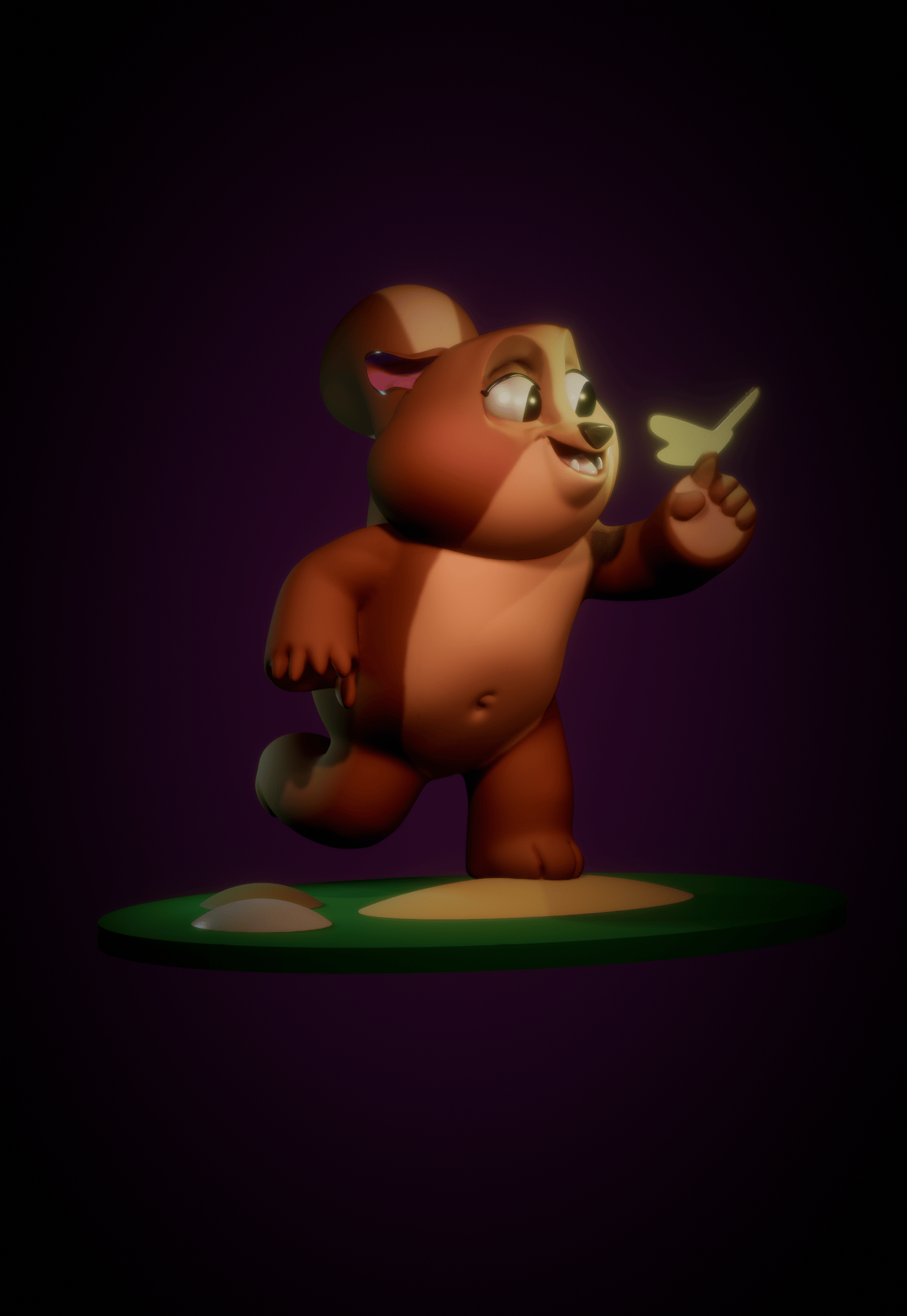 Squirrel chasing a butterfly - image 1 - student project