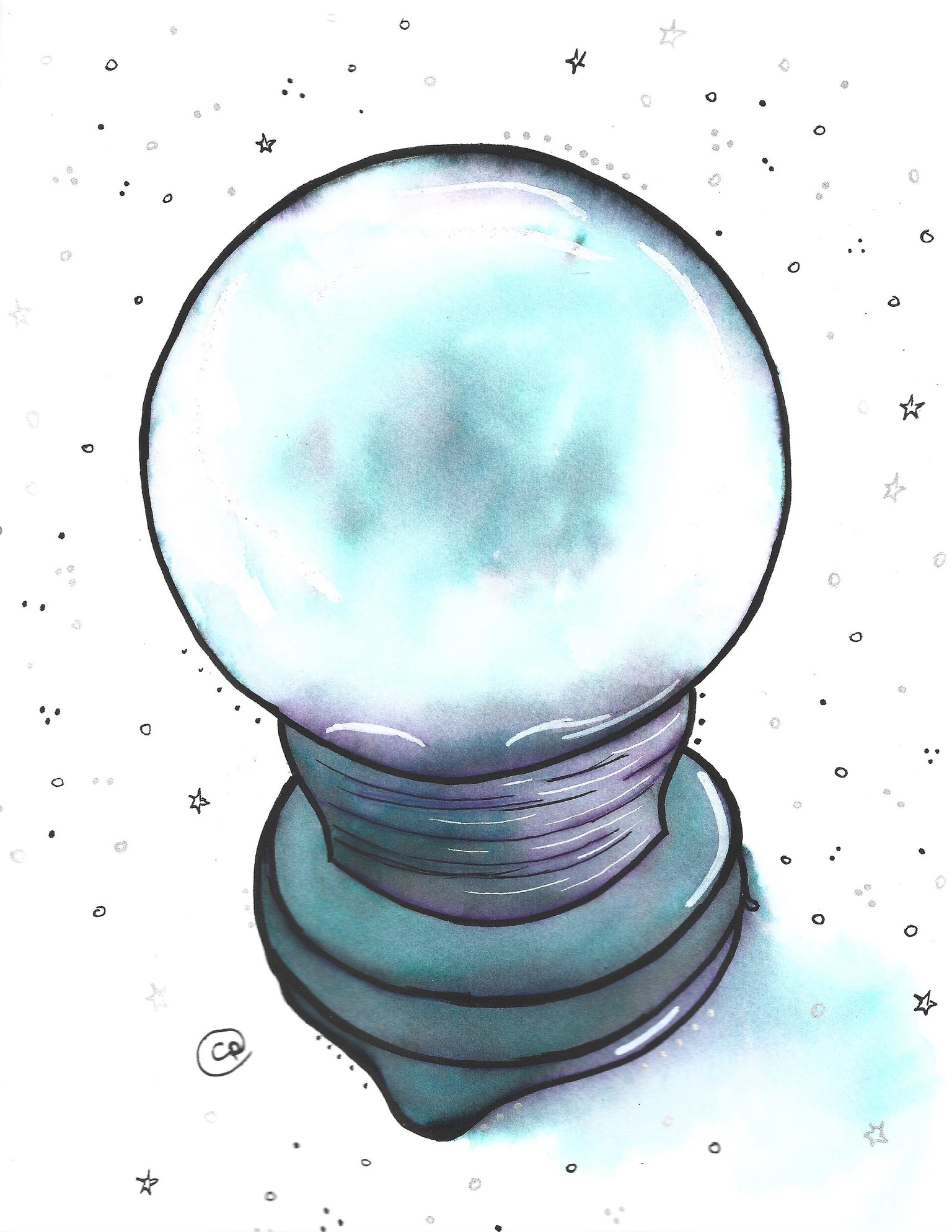 Haunted Mansion in Elegant Writer Ink + Warmup Exercises - image 3 - student project
