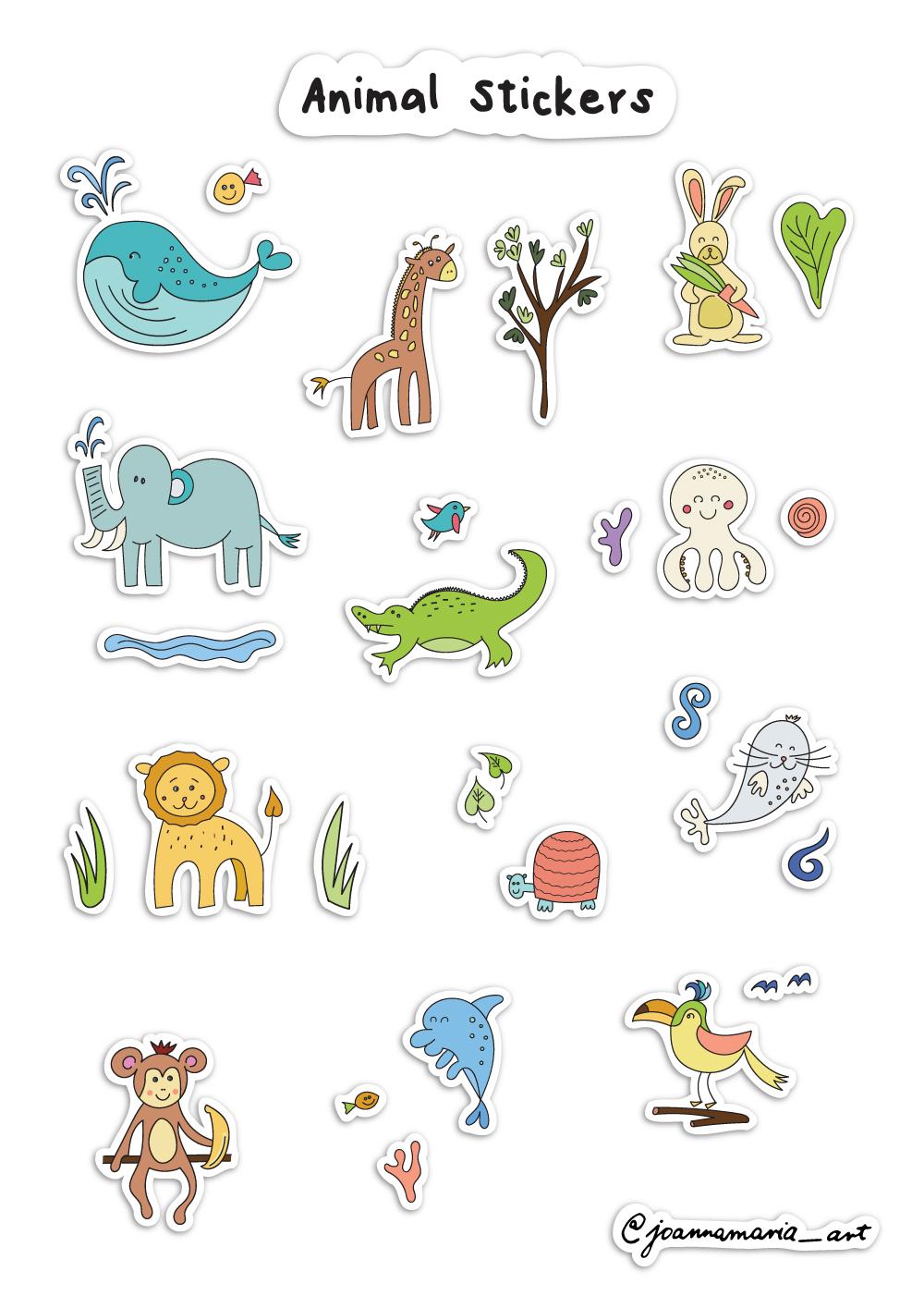 Animal Sticker Collection - image 1 - student project