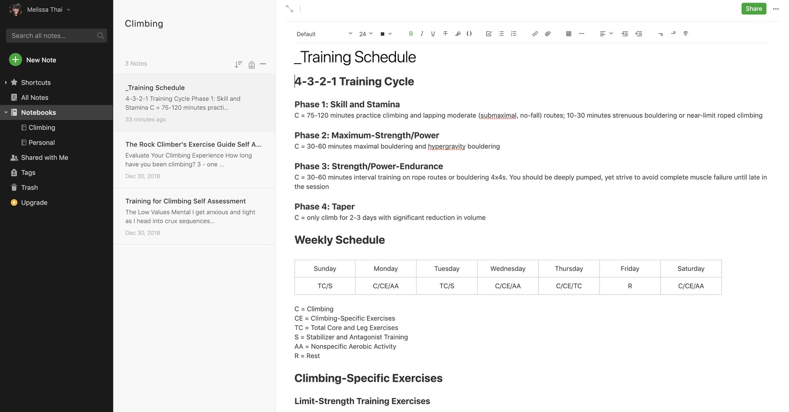 A system that works for me, a rock-climbing/techy/productivity nerd - image 2 - student project