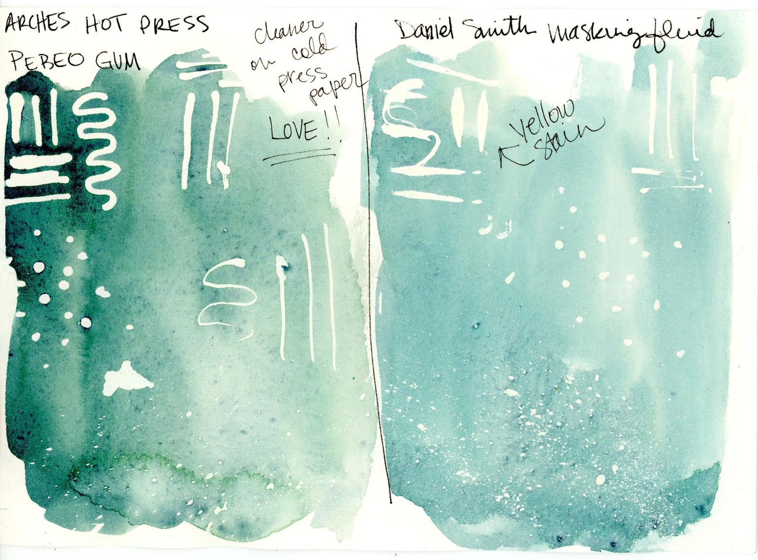 Masking Fluid tests - image 2 - student project