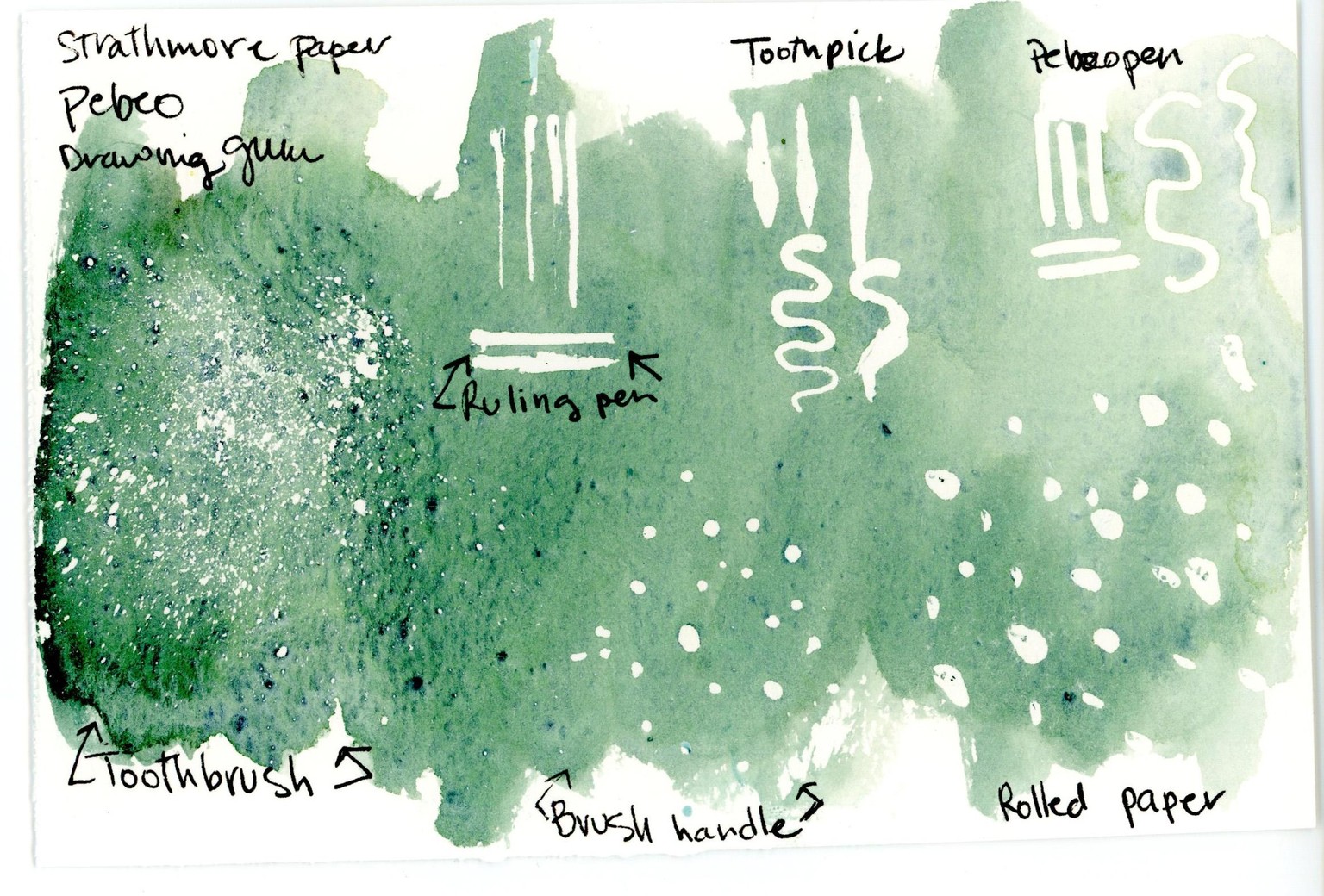 Masking Fluid tests - image 3 - student project