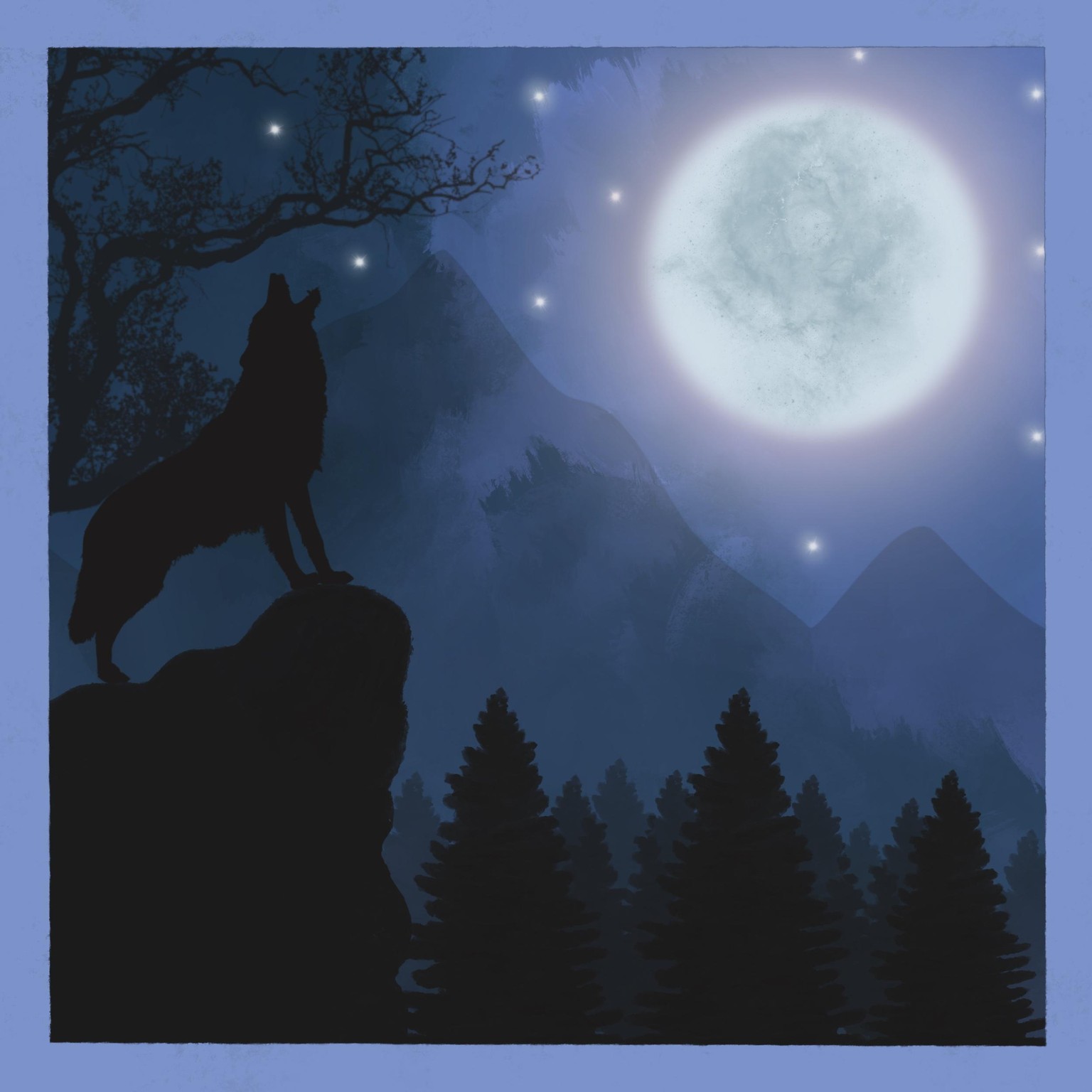 Huilende wolf - image 1 - student project