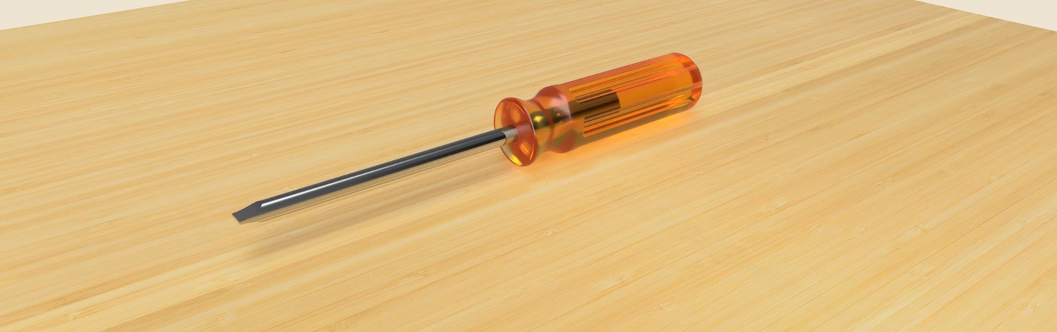 Screw driver render - image 2 - student project