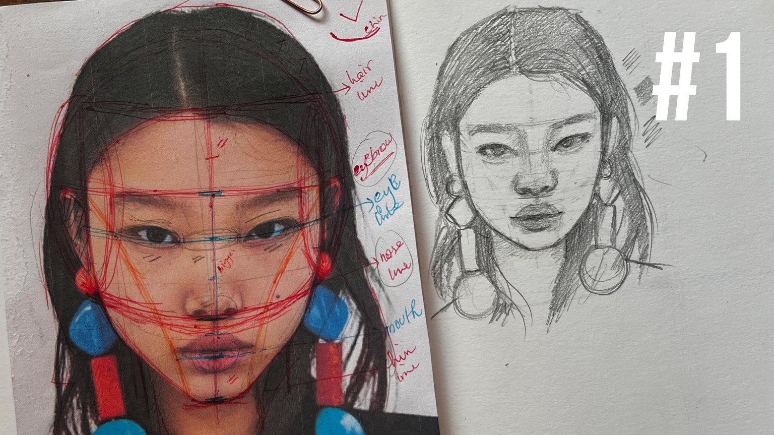 Free Hand Portrait Study - image 1 - student project