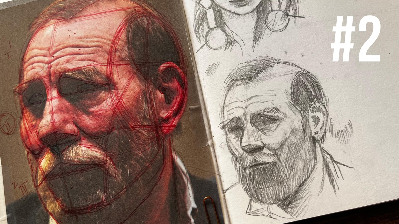 Free Hand Portrait Study - image 2 - student project