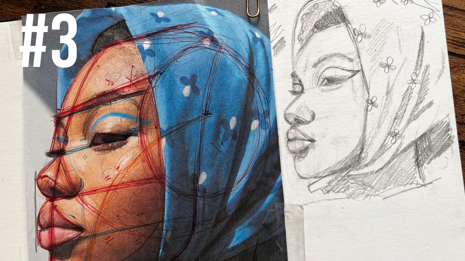 Free Hand Portrait Study - image 3 - student project
