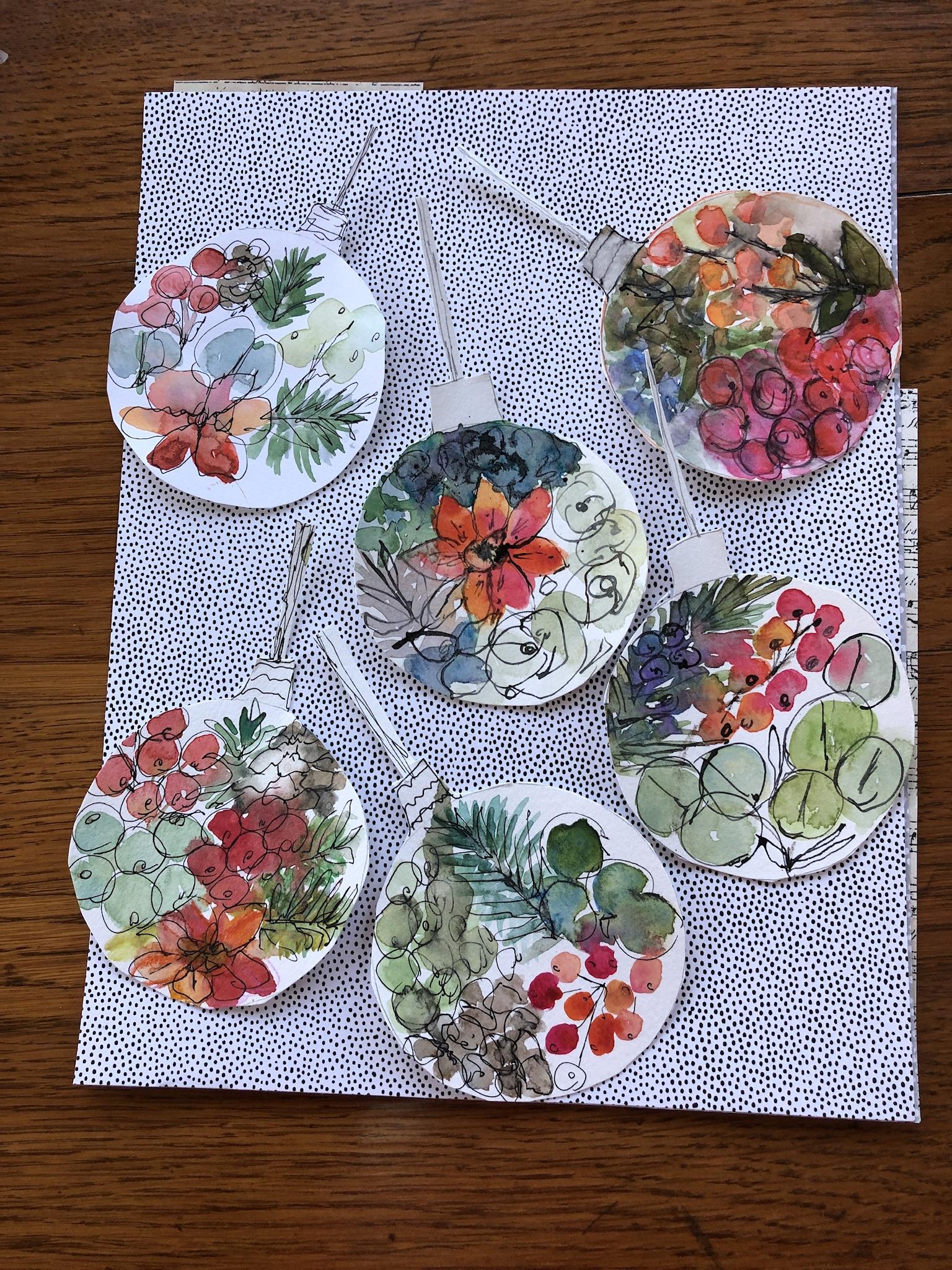 Ornament theme: Winter Botanicals - image 7 - student project