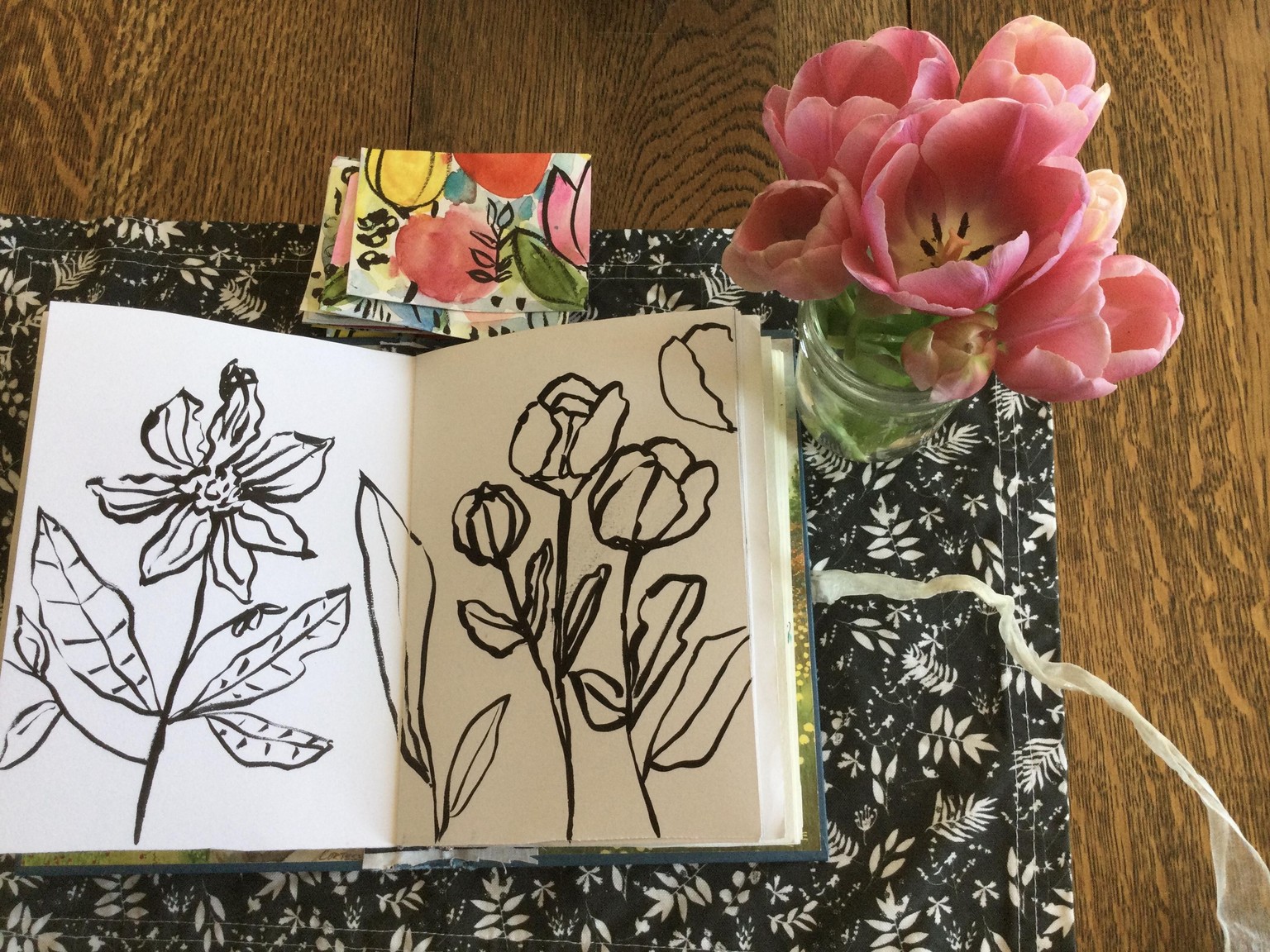 Watercolor and Brush Pen Project - image 4 - student project