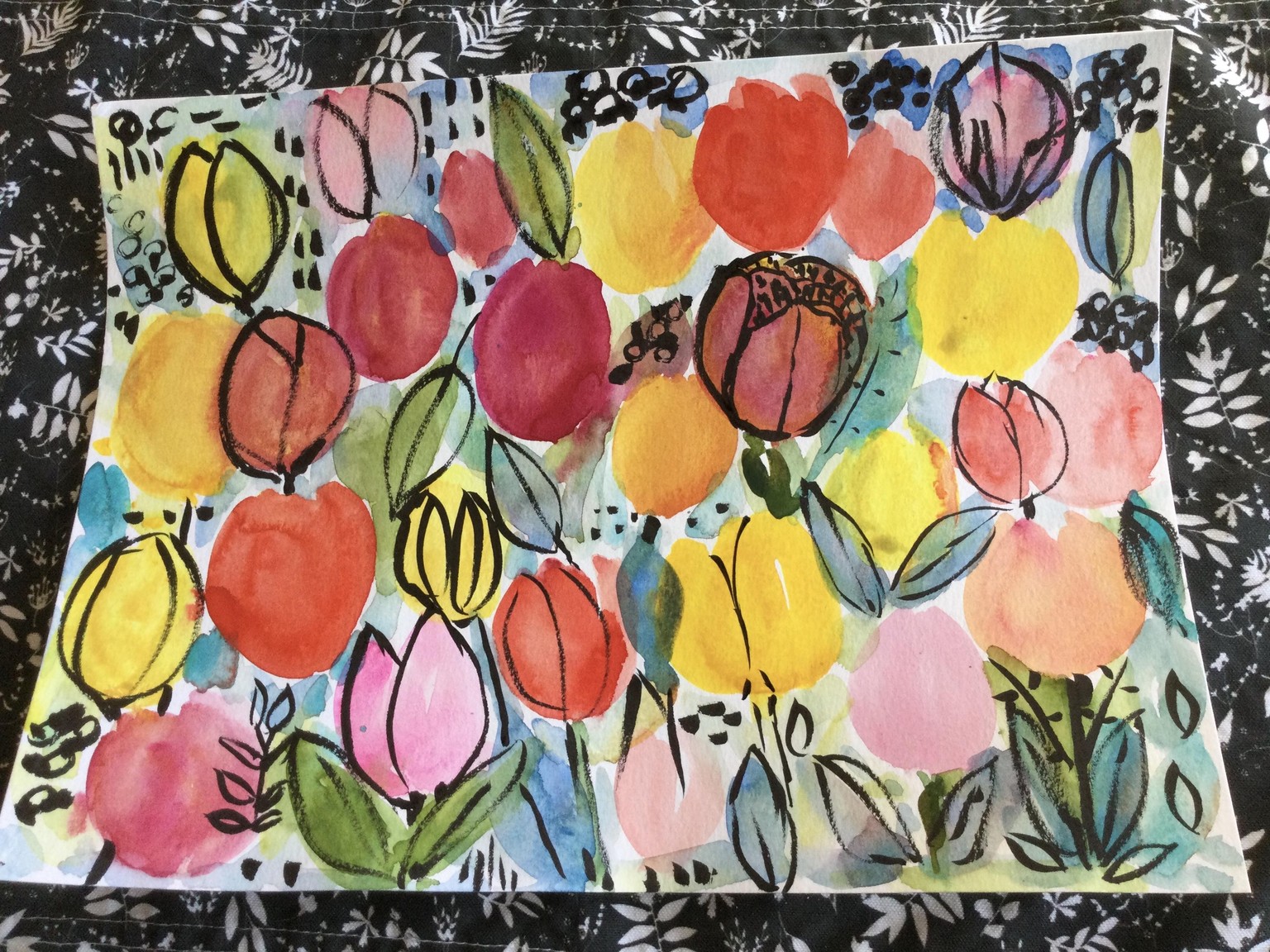Watercolor and Brush Pen Project - image 1 - student project