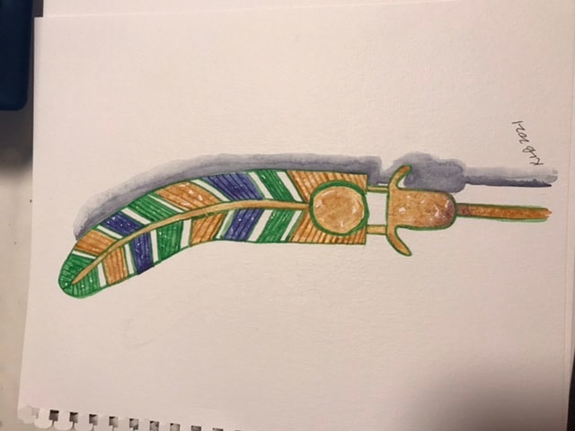 Egyptian Feather Artifact - image 1 - student project