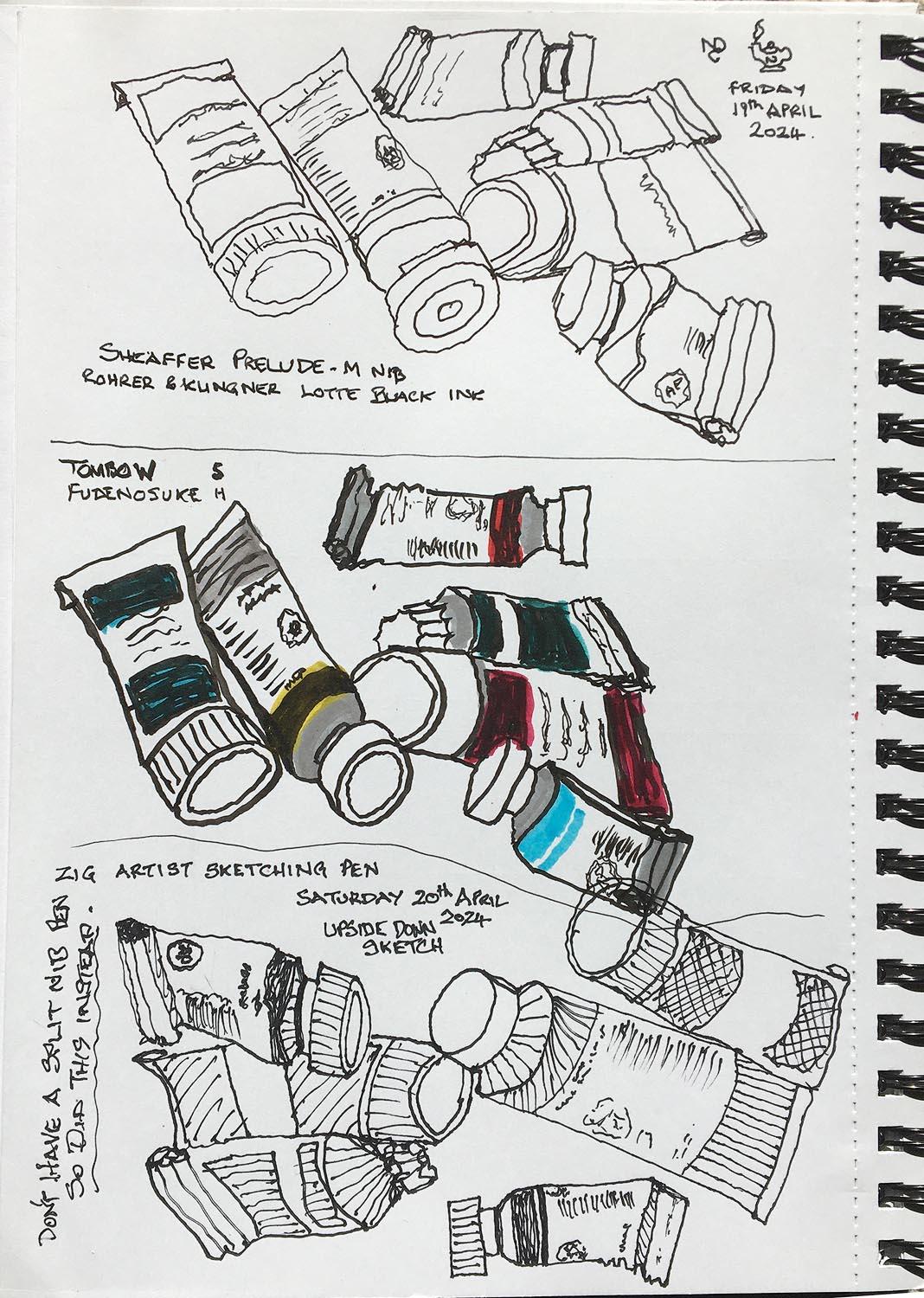 Paint Tubes Sketches - image 1 - student project