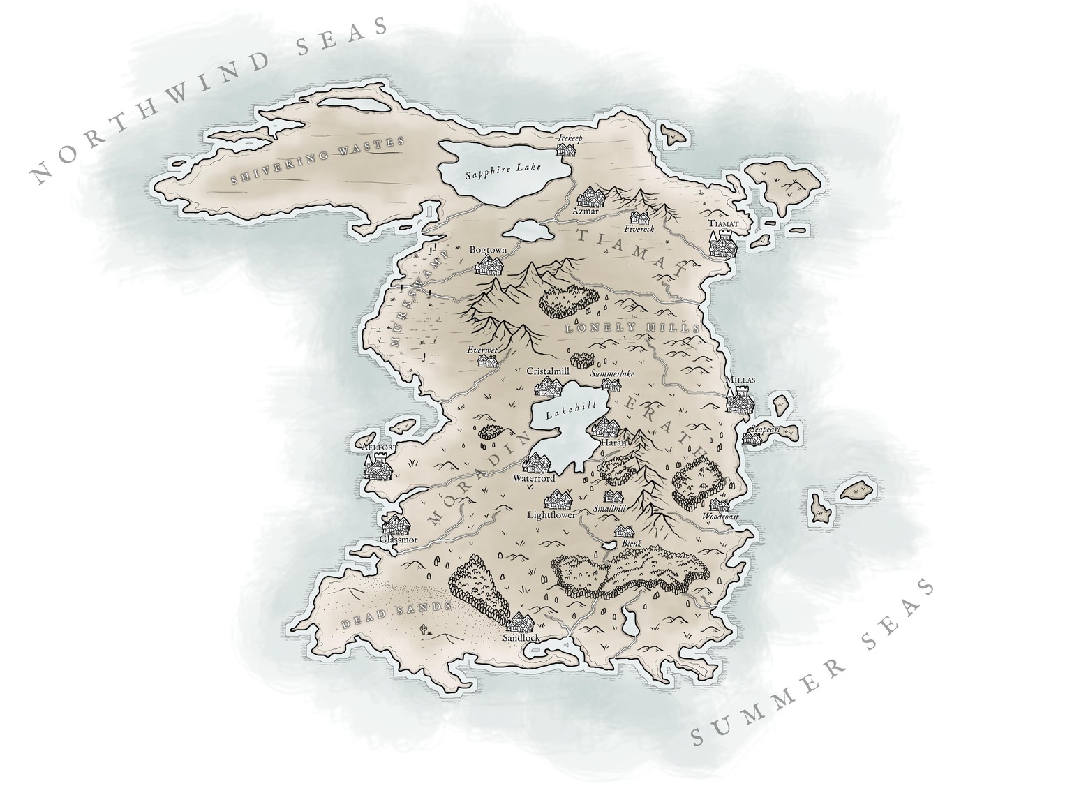 Lania - D&D map - image 1 - student project