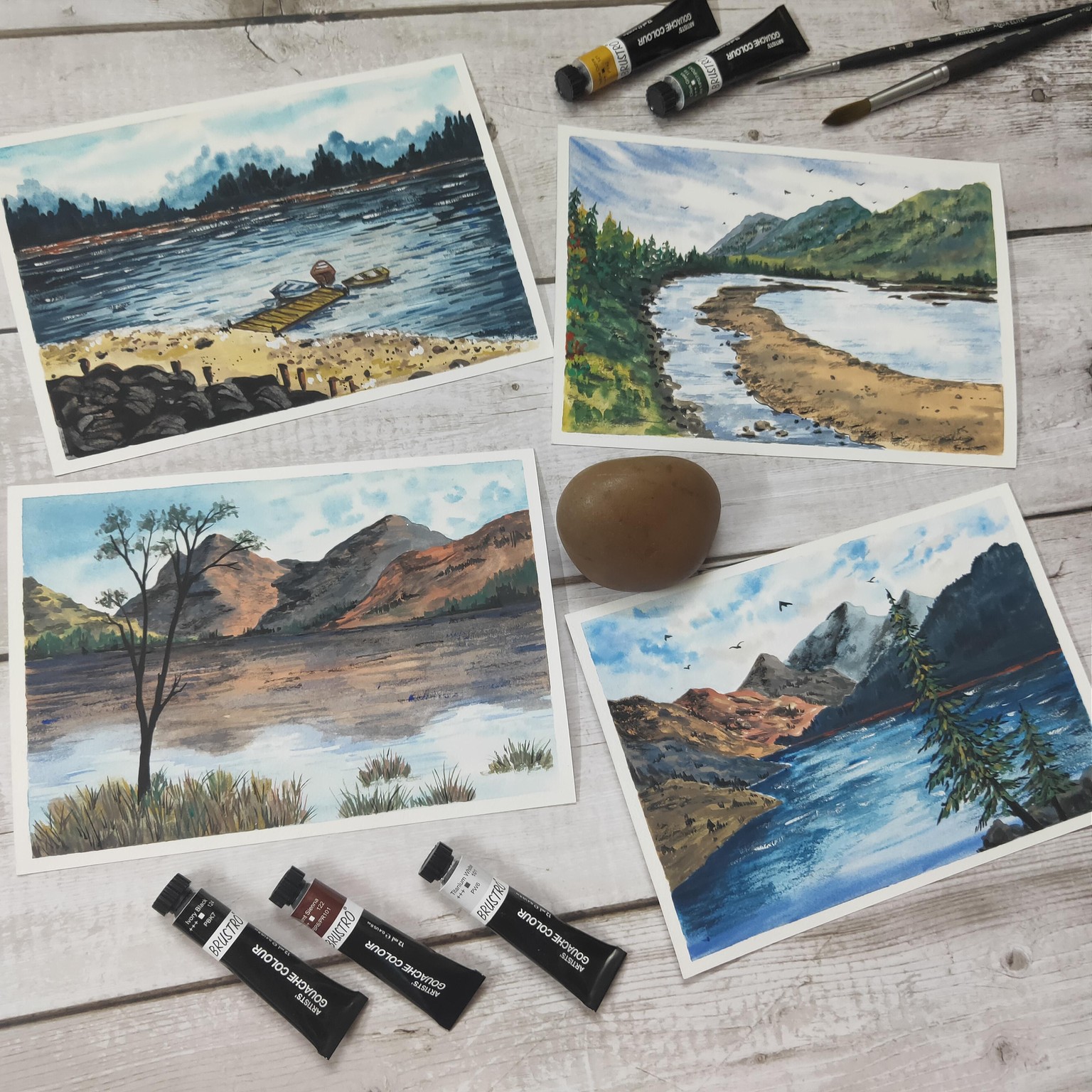Gouache Lakes! - image 5 - student project