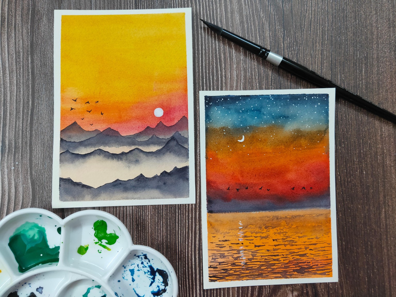 Watercolour Landscapes!! - image 2 - student project