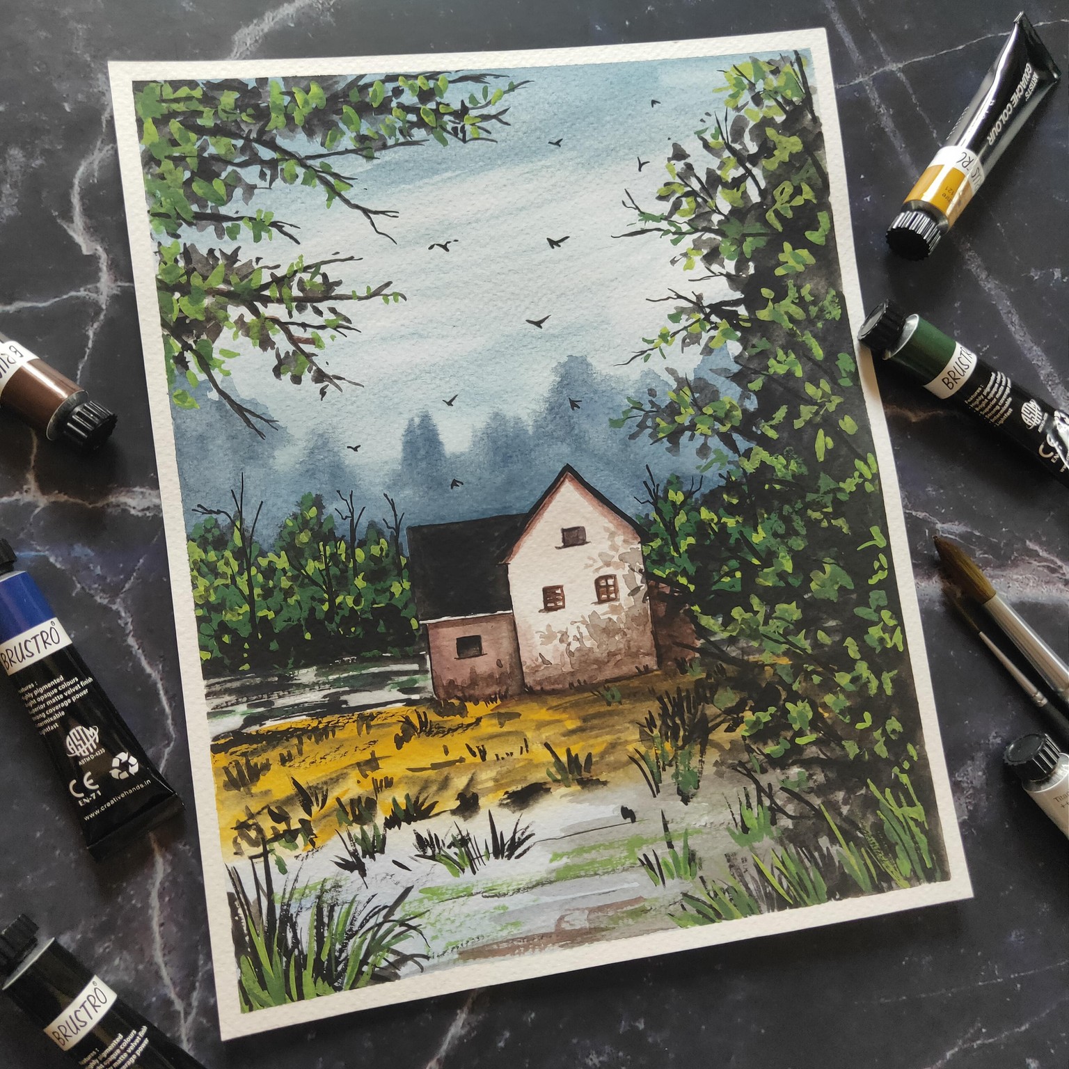 Gouache Landscapes!! - image 2 - student project