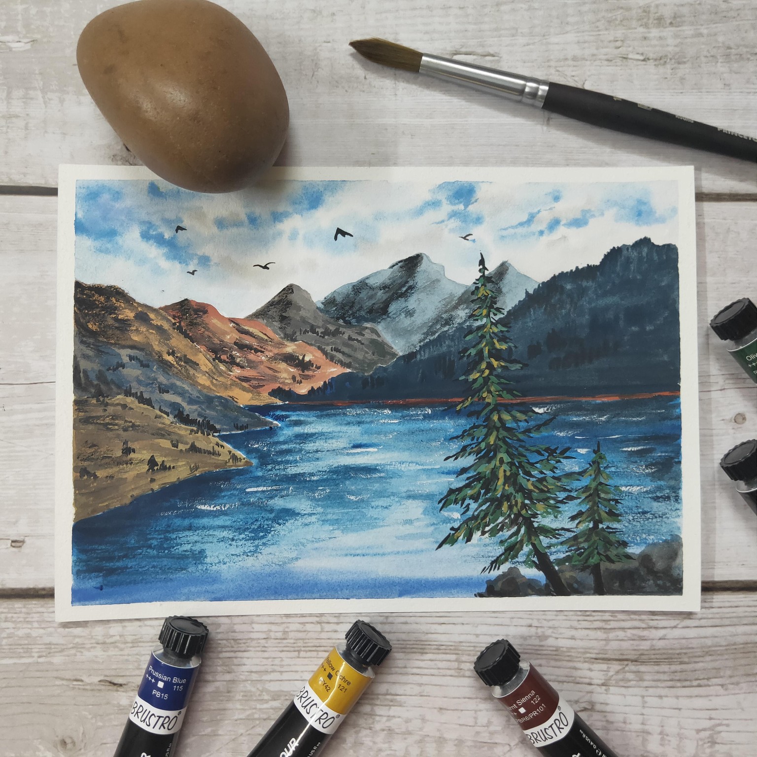 Gouache Lakes! - image 4 - student project