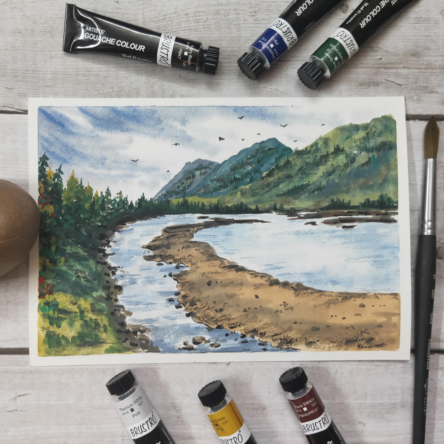 Gouache Lakes! - image 2 - student project