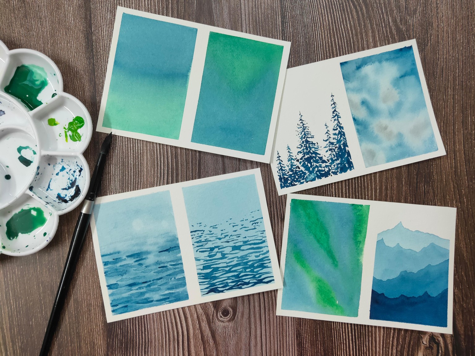 Watercolour Landscapes!! - image 1 - student project