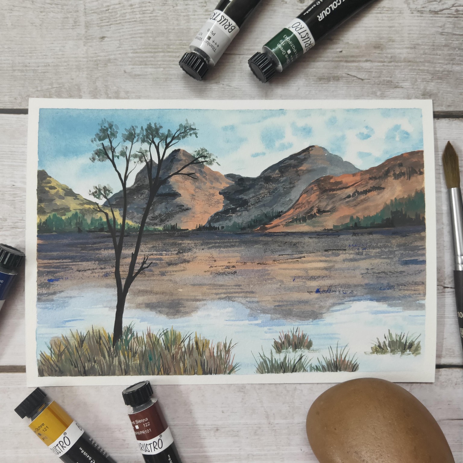 Gouache Lakes! - image 3 - student project