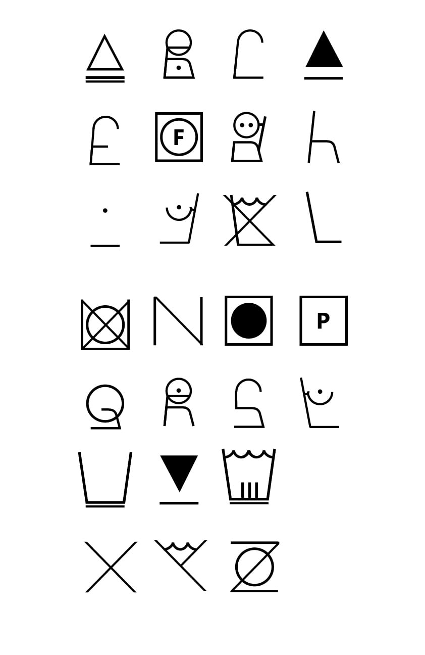 Laundry Font - image 2 - student project