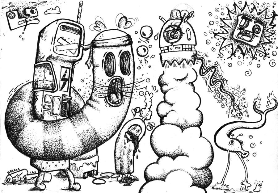 Stippling & Line Artwork Pieces - image 3 - student project