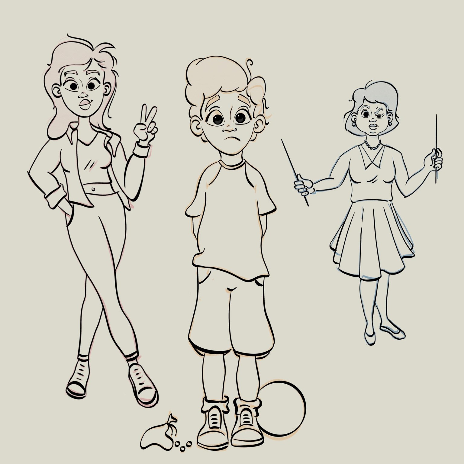 Cartoon human 2 - image 1 - student project