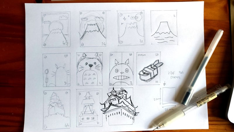 Stamps about Japan - image 1 - student project
