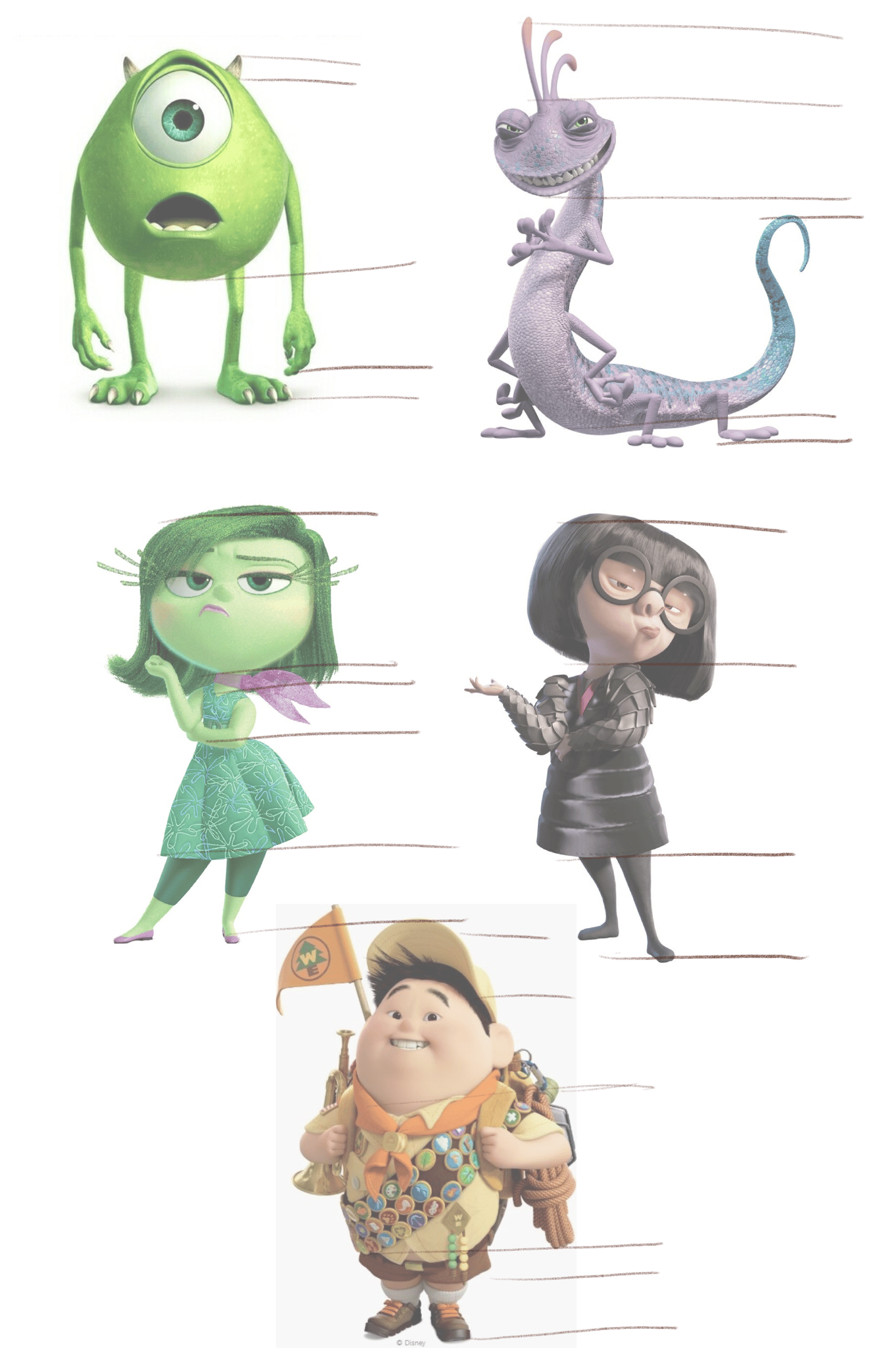 my hero and my villian + ladder and shape exercises - image 4 - student project